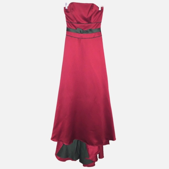 Alfred Angelo Red and Green Christmas Dress Formal Dinner Gown